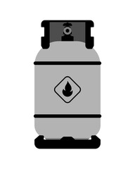 Gas cylinder illustration. Flat style.