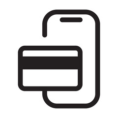 Digital wallet icon. Online finance, e-commerce vector illustration