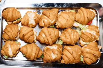 Bacon egg and cheese croissant