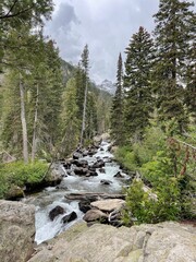 river in the mountains