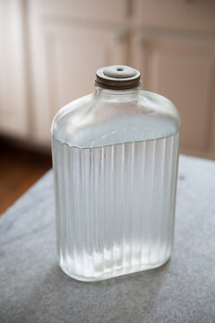 antique glass water thermos