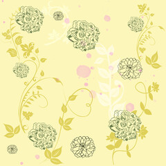 seamless pattern with flowers