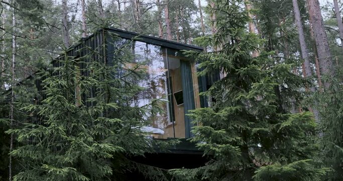 Holidays forest hotel in the south of Finland Modern Tiny House Exterior In Forest 