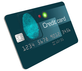 This is a version of a fingerprint identification credit card which could become the future of card security.