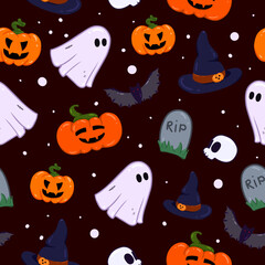 Pattern with Hallowen elements