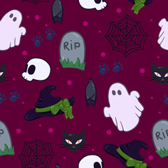Pink Pattern with Hallowen