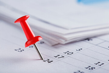 Important date and calendar appointment. pin on calendar.