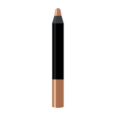 lip crayons come in many, many different formulas and finishes like matte, glossy, metallic. Pencil crayon lipstick in nude pink orange colour