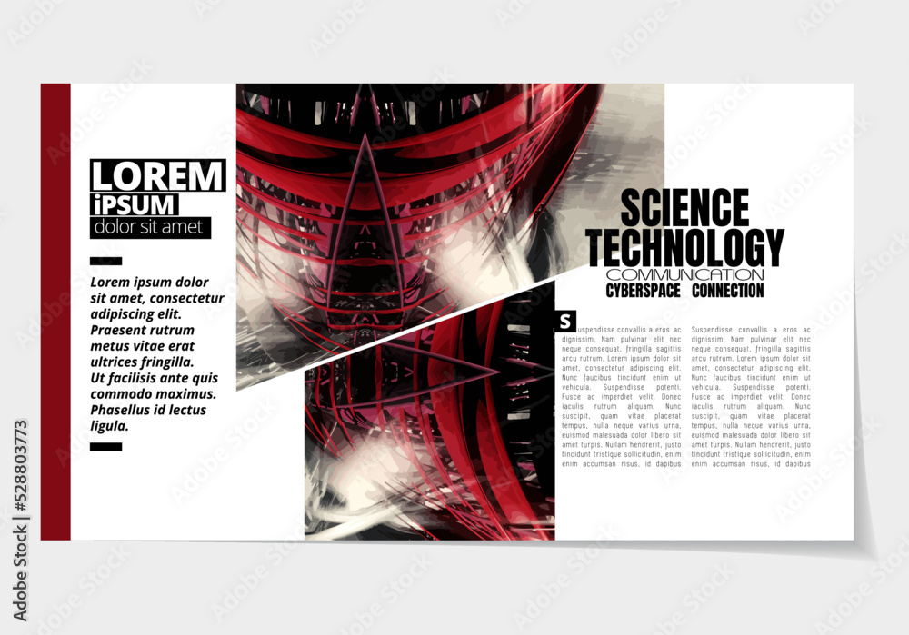 Canvas Prints elegant layout for business presentation with technology and science background, vector illustartion
