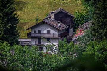 Fototapeta premium Mountain scenery from Champorcher, Aosta
