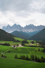 Valley in Dolomite Alps in Italy