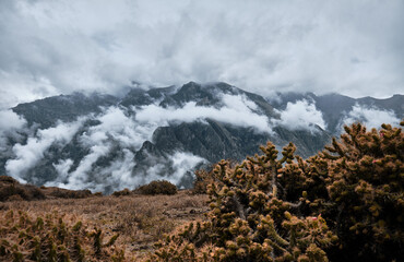 Mountain landscape in the Andes, Peru.
