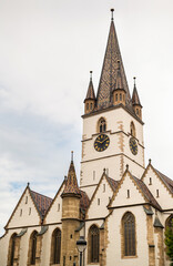 Fototapeta na wymiar Sibiu Lutheran Cathedral in Romania