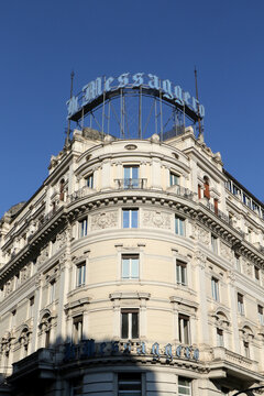 The building of the historic Italian newspaper Il Messaggero in via del Tritone in Rome, Italy.