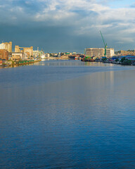 Naklejka premium view of Port of Cork, Cork City. Ireland
