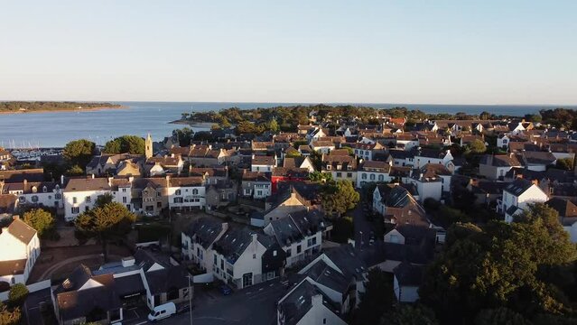 Small, French seaside village
