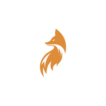 Fox icon logo design illustration
