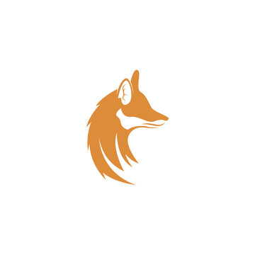 Fox icon logo design illustration