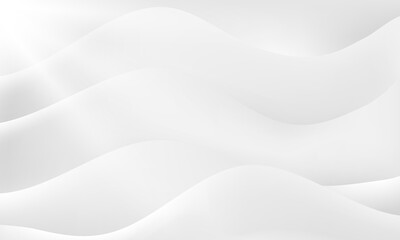 Smooth white wave background