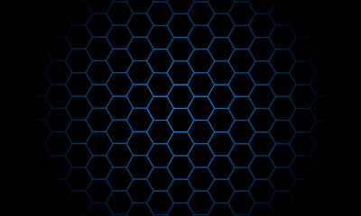 Hexagonal technology pattern mesh background