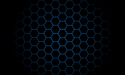 Hexagonal technology pattern mesh background