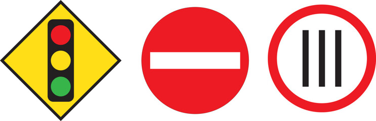 Traffic signs icon, illustration symbol of traffic signs