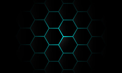 Hexagonal technology pattern mesh background