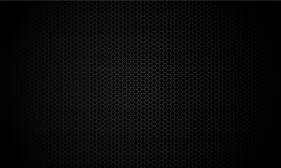 Black with hexagonal mesh texture