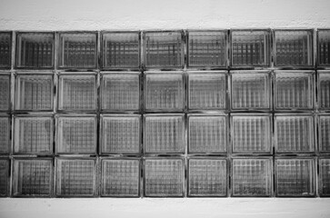 Square Translucent Glass Window Cubes in Monochrome Tones.