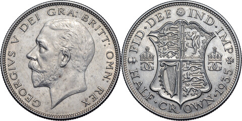 Great Britain, George V, Halfcrown 1935, silver, UNC