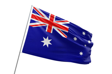 Transparent flag of australia - obrazy, fototapety, plakaty