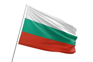 Obraz premium Transparent flag of bulgaria