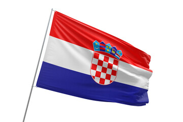 Transparent flag of croatia