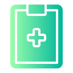 Obraz premium medical report gradient icon