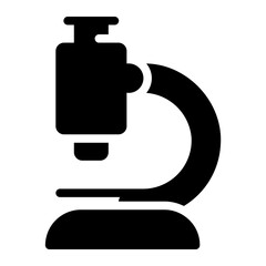 microscope glyph icon