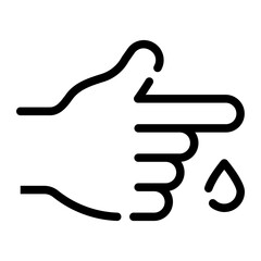 blood test line icon