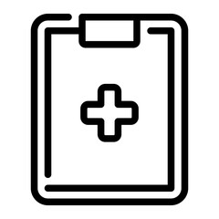 medical report line icon