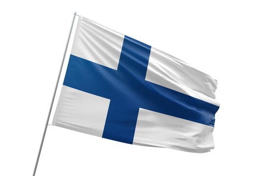 Transparent flag of finland