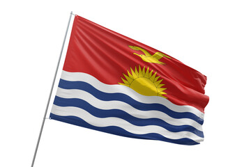 Transparent flag of kiribati