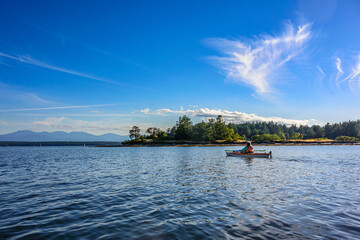 Kayaking in Degnen Bay