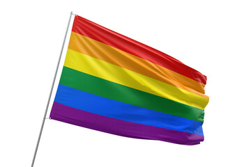 Transparent flag of lgbt