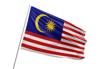 Transparent flag of malaysia