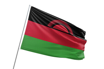 Transparent flag of malawi - obrazy, fototapety, plakaty