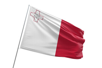 Transparent flag of malta - obrazy, fototapety, plakaty