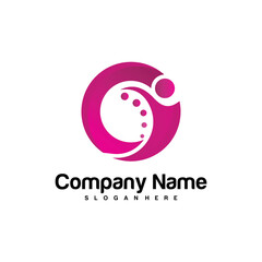 connection logo vector design template