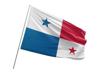 Fototapeta na wymiar Transparent flag of panama