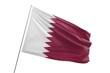 Transparent flag of qatar