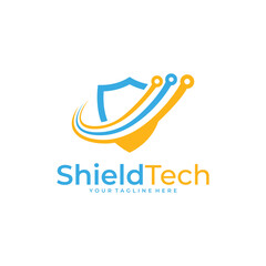 shield logo vector design template