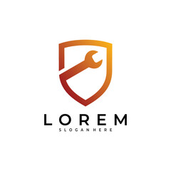 shield logo vector design template