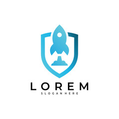 shield logo vector design template